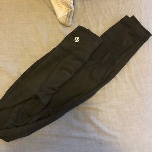 Olive green Lululemon leggings